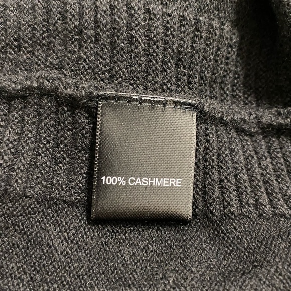 NWT QUINN CASHMERE Classic Black Women's Sweater Dress - Picture 5 of 6